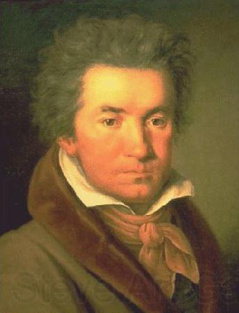 unknow artist Portrait de Ludwig van Beethoven en 1815 Germany oil painting art